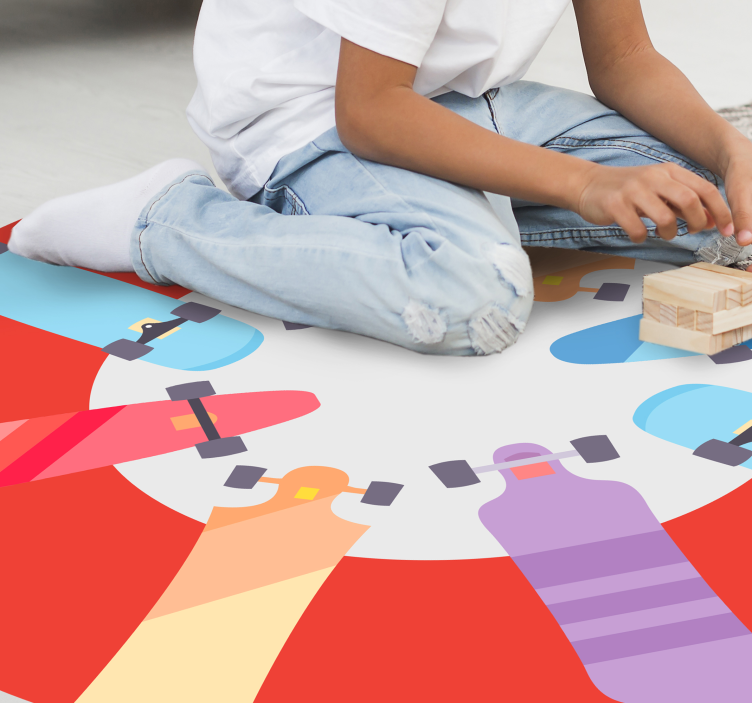 Circular Boardgame game rug - TenStickers