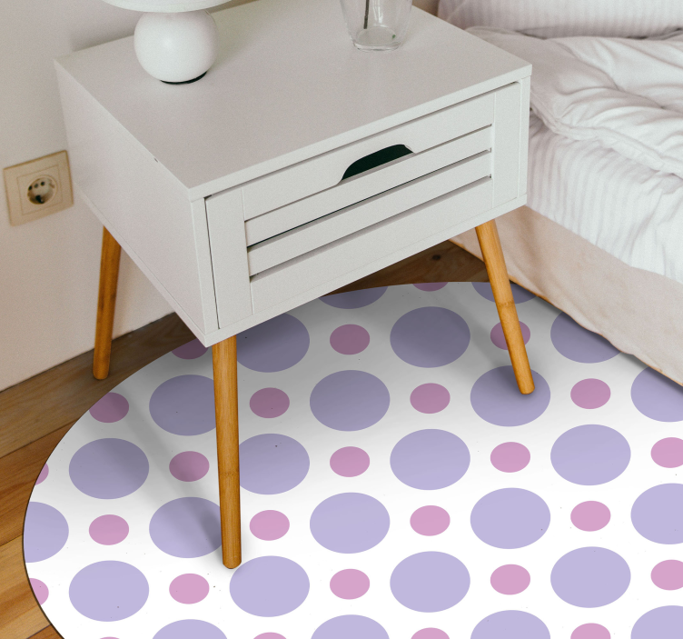 Circular Dot Pattern stripes rug - TenStickers