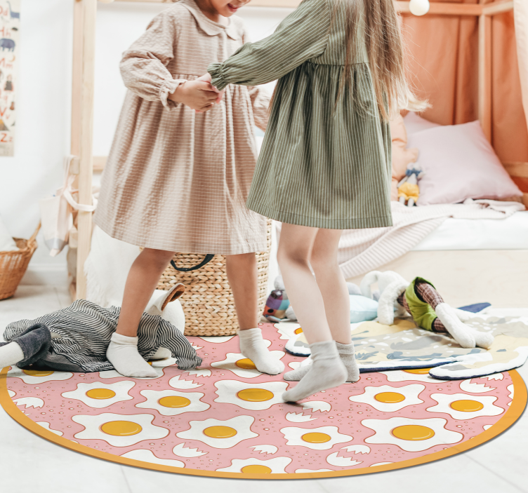 Circular Egg Pattern kids carpet - TenStickers