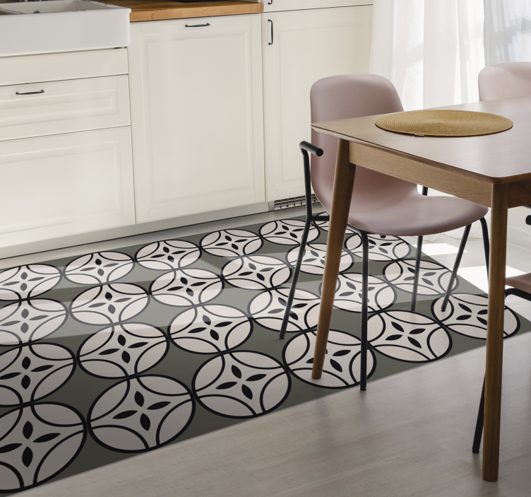 Circular harmony kitchen mat - TenStickers