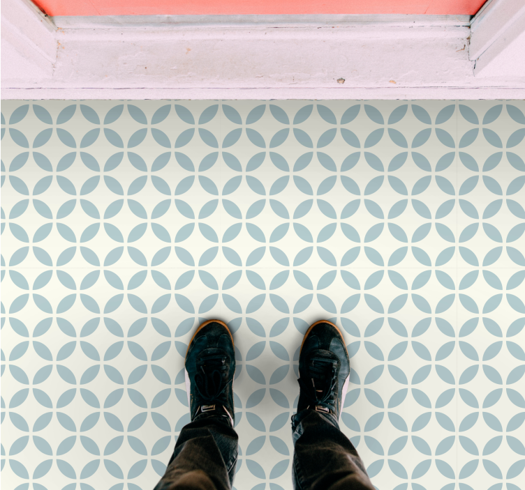 Tile carpet circular pattern design - TenStickers