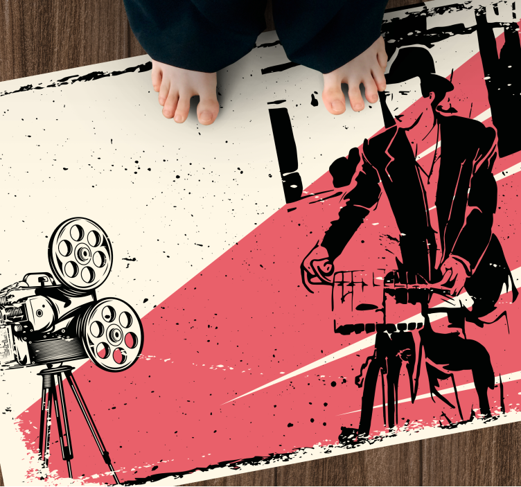 Classic Film Scene vintage rug - TenStickers
