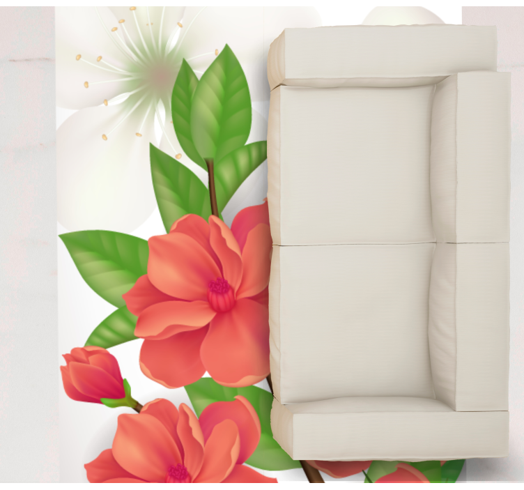 Colorful Blossom Arrangement floral rug - TenStickers