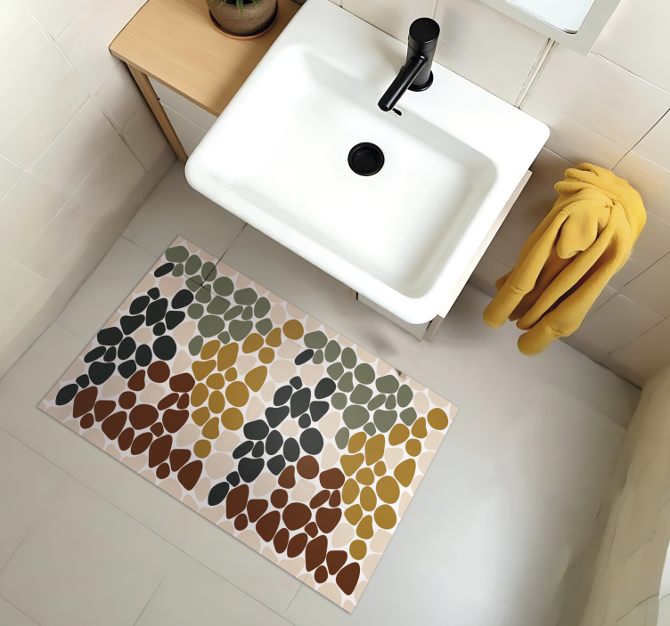 Colorful rock theme bathroom mat - TenStickers