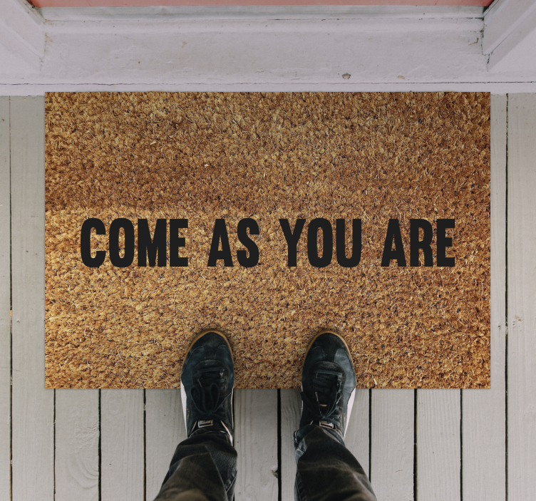 Come as you are custom rug - TenStickers