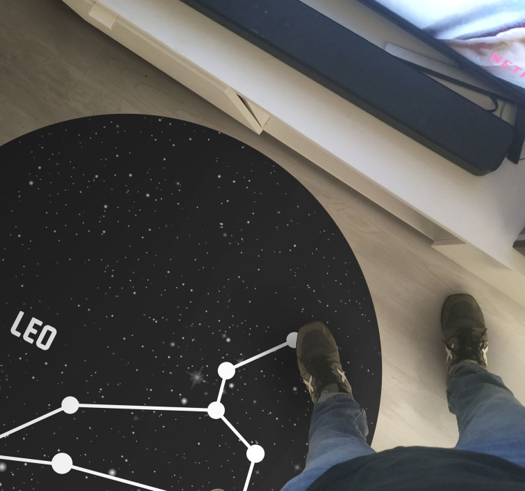 Constellation Astronomy star rug - TenStickers