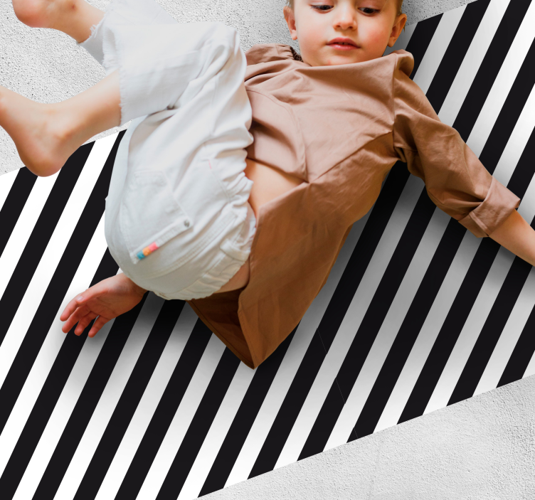 Contrasting Stripe Pattern stripes rug - TenStickers