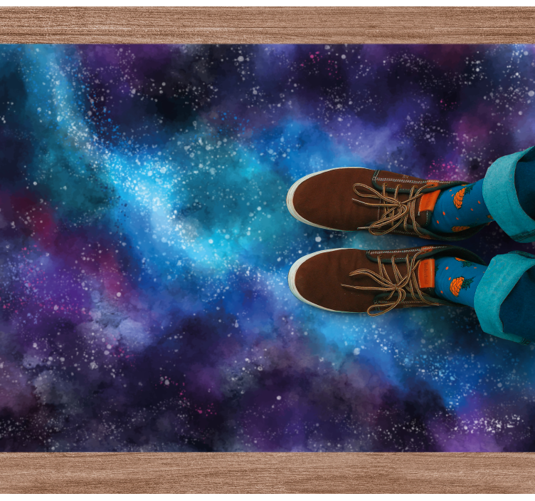 Cosmic Fantasy bedroom carpet - TenStickers