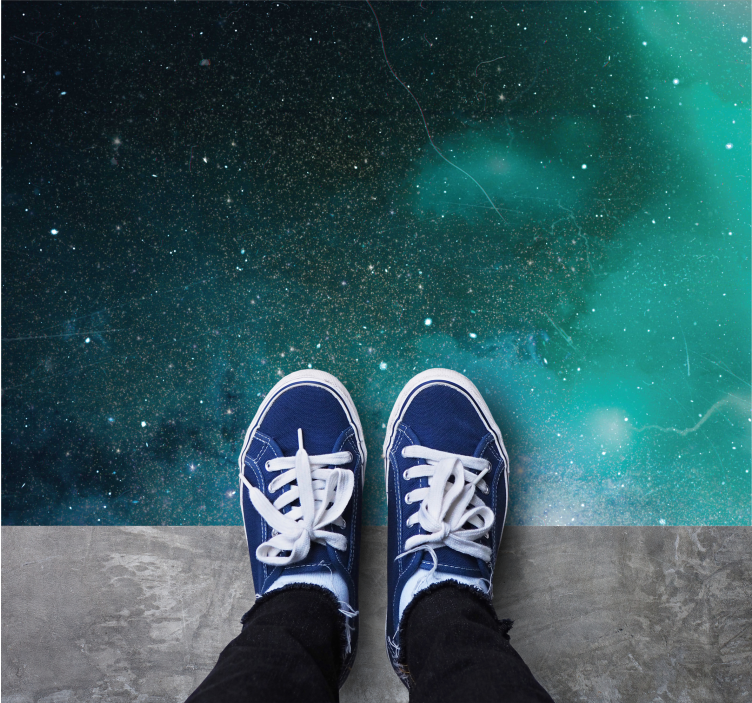 Cosmic Galaxy Hue star rug - TenStickers