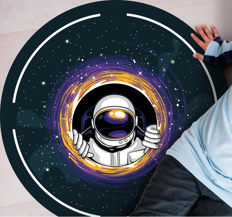 Cosmonaut Journey game rug - TenStickers