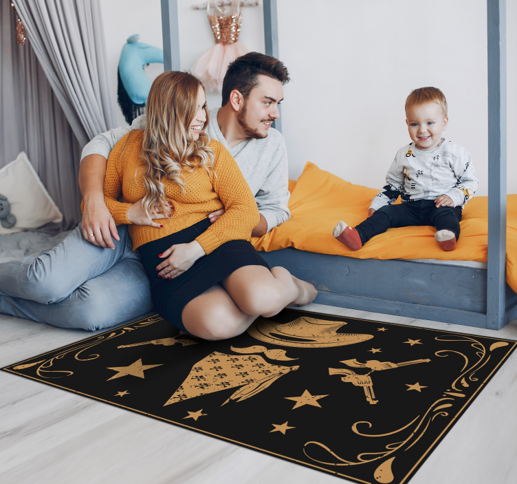 Cowboy Themed kids carpet - TenStickers