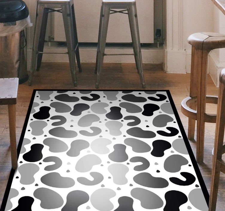 Cowhide Inspired animal print rug - TenStickers