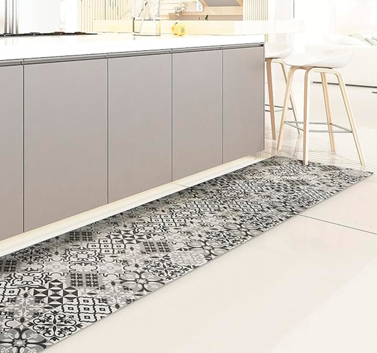 Crearreda  Gris tile carpet - TenStickers