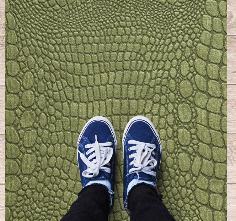 Crocodile Skin Effect texture rug - TenStickers
