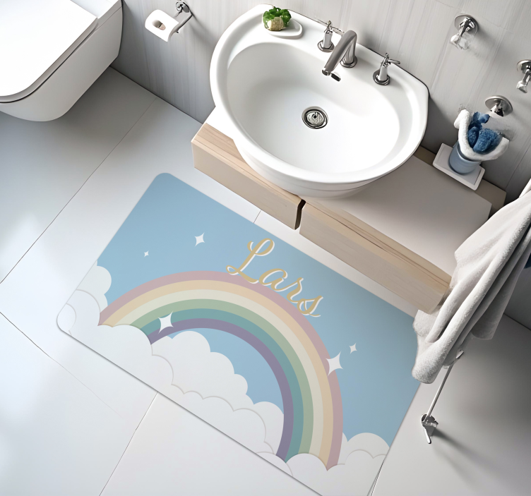 Customised rainbow custom floor mat - TenStickers