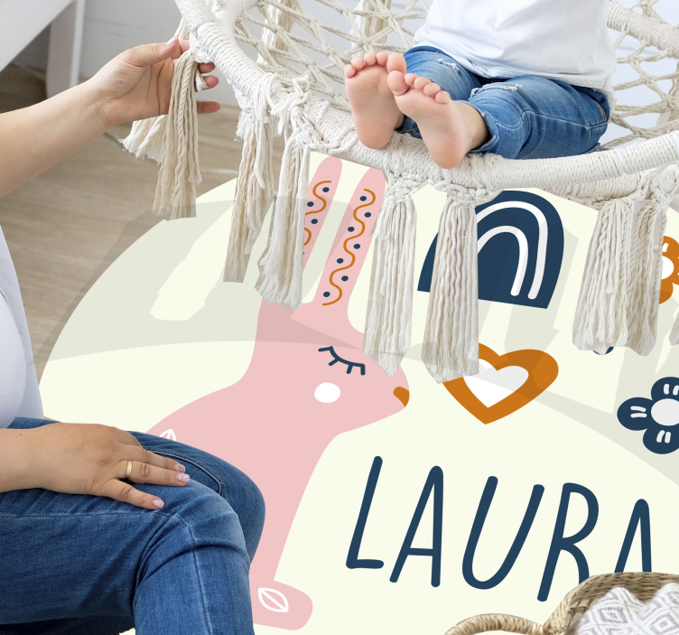 Customizable Bunny custom floor mat - TenStickers