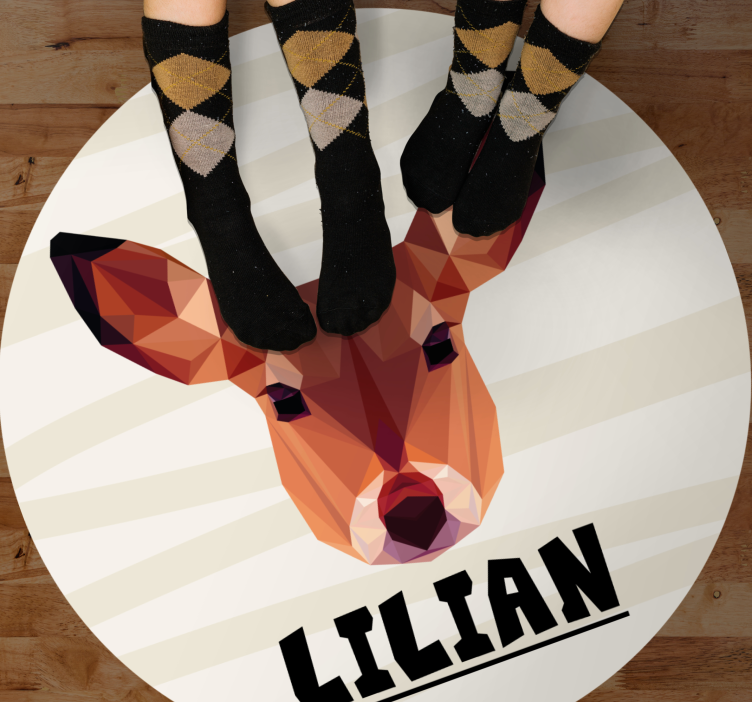 Customizable Deer custom floor mat - TenStickers