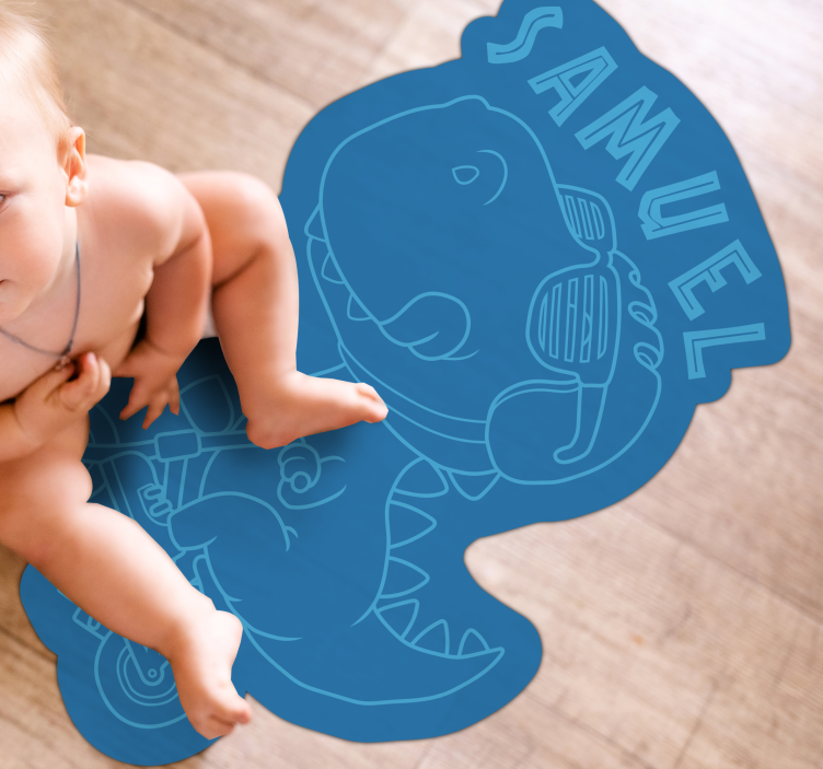 Customizable Dino custom floor mat - TenStickers