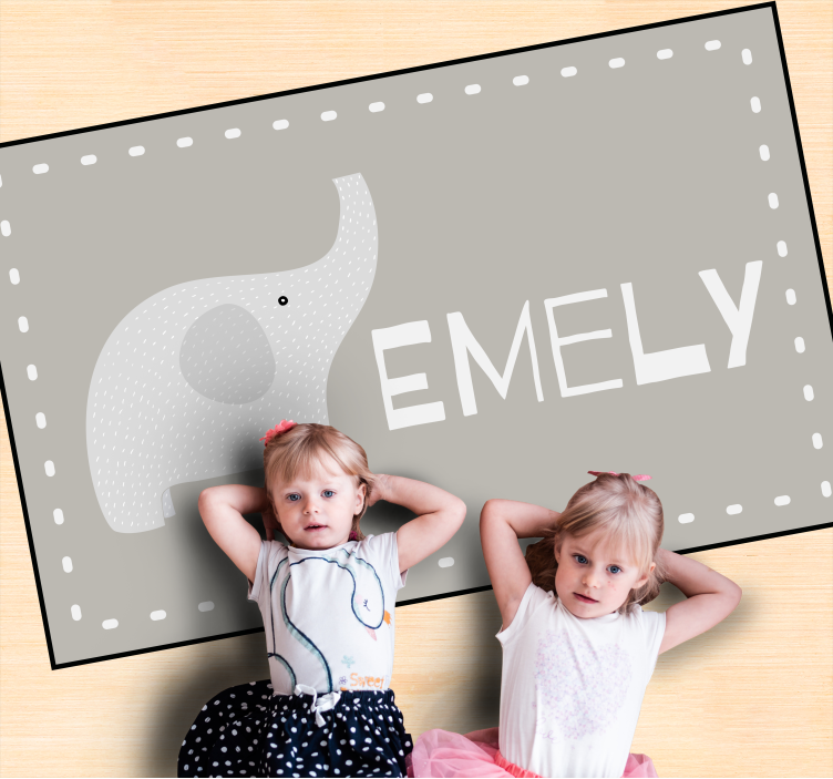 Customizable Elephant customized mats - TenStickers