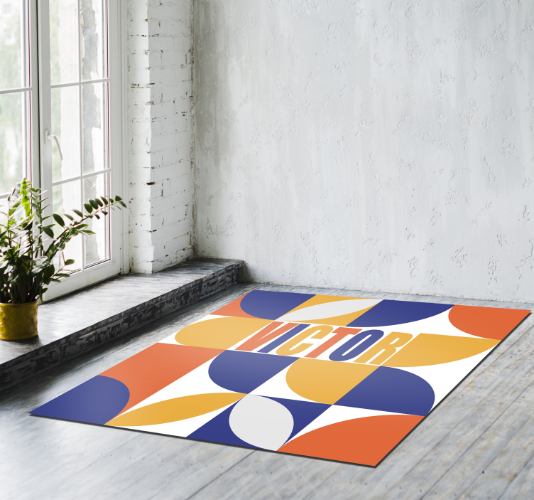 Customizable Geometric custom floor mat - TenStickers