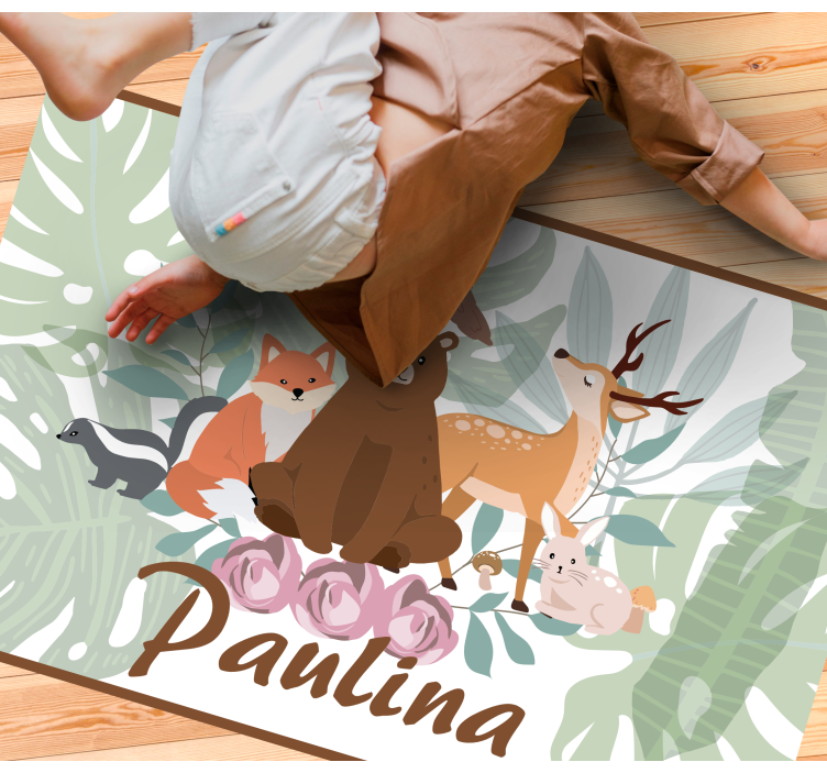 Animal Jungle custom floor mat - TenStickers