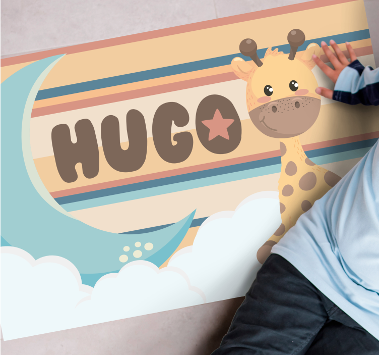 Giraffe Design custom floor mat - TenStickers