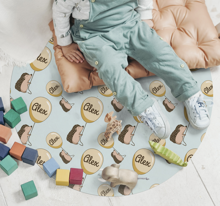 Customized Hedgehog custom floor mat - TenStickers