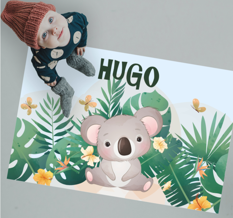Koala Theme custom floor mat - TenStickers