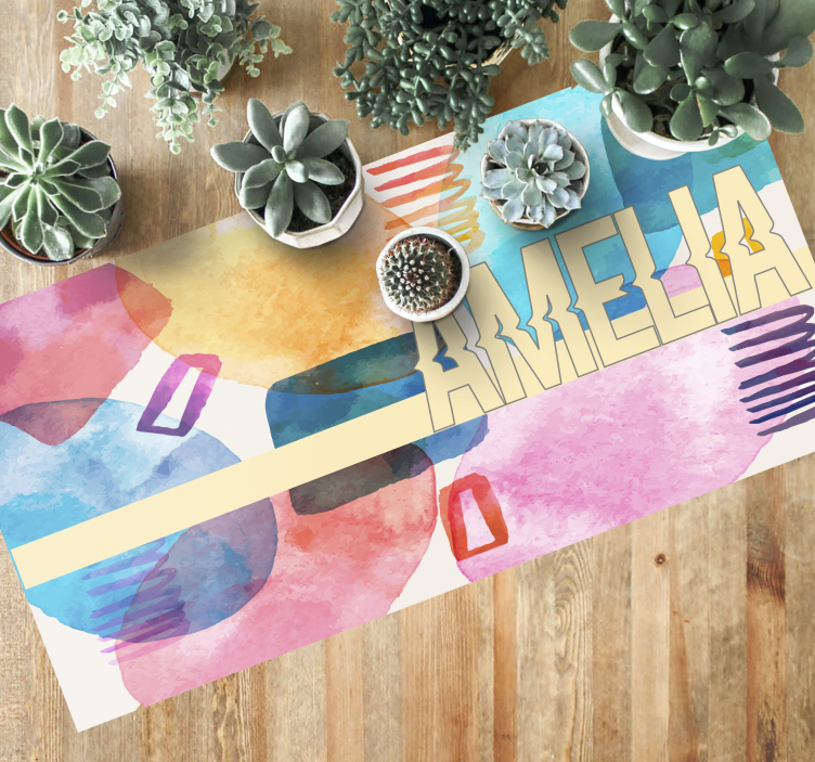 Customized Name custom floor mat - TenStickers