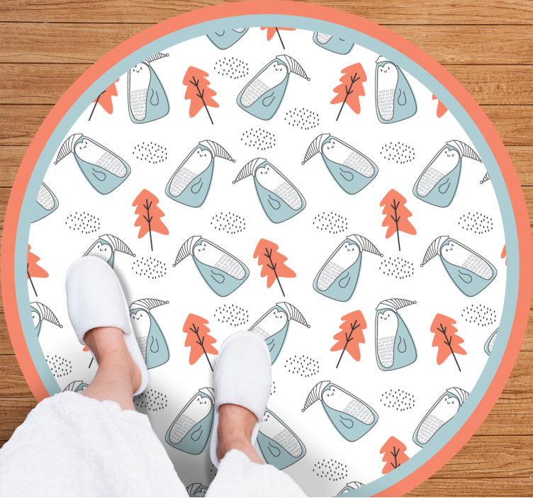 Cute Animal Pattern nursery rug - TenStickers