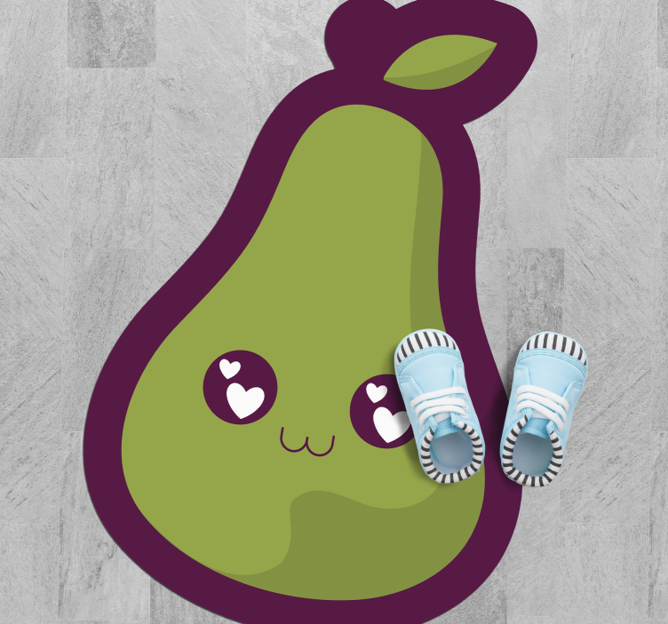 Cute Avocado Design nursery rug - TenStickers