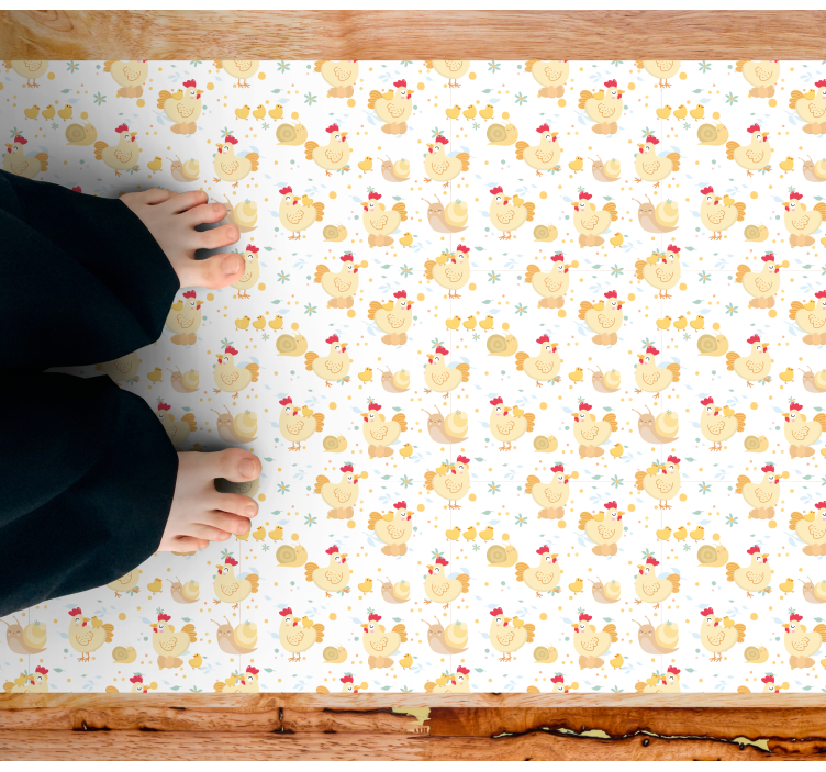 Cute Chick Motif kids carpet - TenStickers