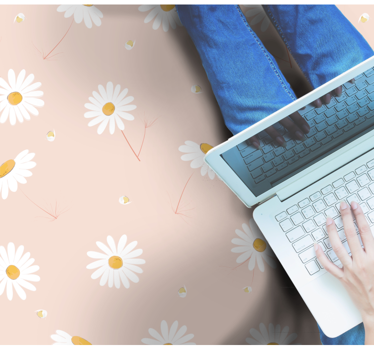 Daisy Bloom Arrangement floral rug - TenStickers