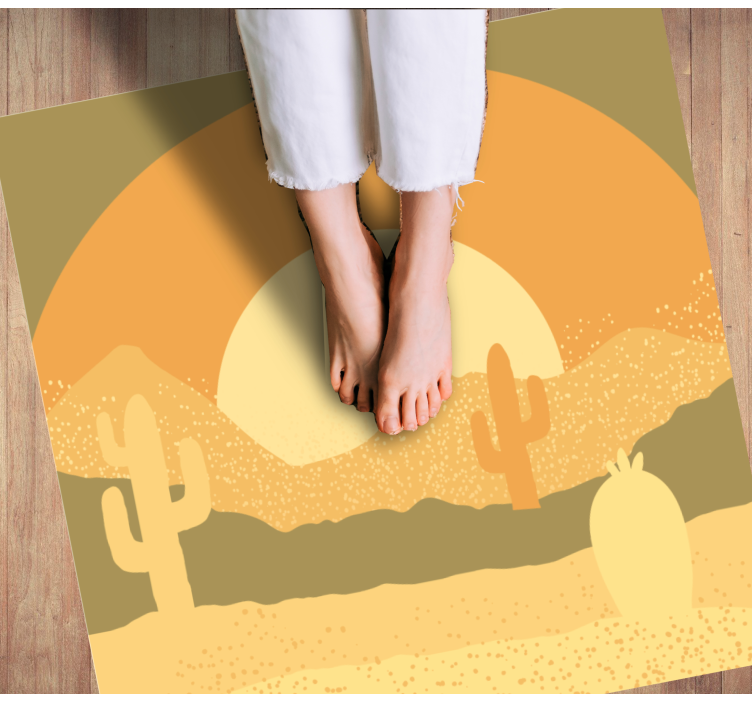 Desert Dusk Landscape nature rug - TenStickers