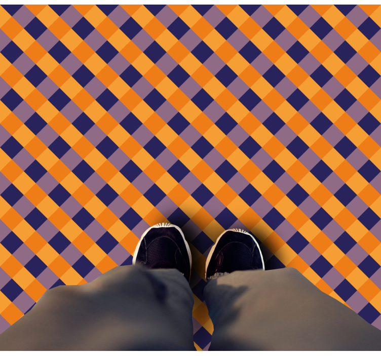 Diagonal Color Blocks stripes rug - TenStickers