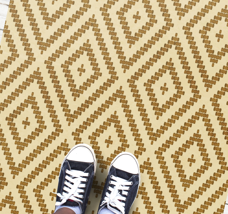 Diamond Textured Style geometric rug - TenStickers