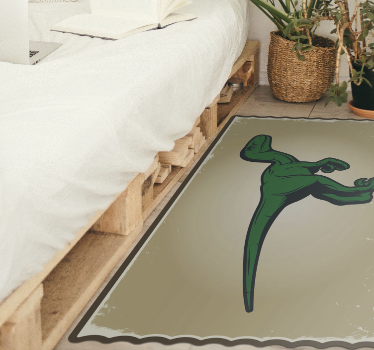 Dinosaur T-Rex character kids rug - TenStickers