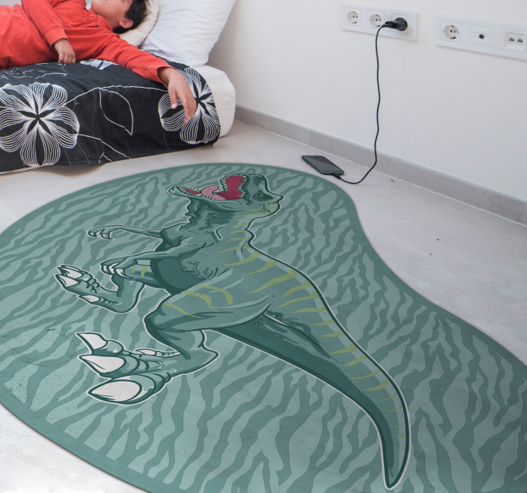 Dinosaur expedition kids rug - TenStickers