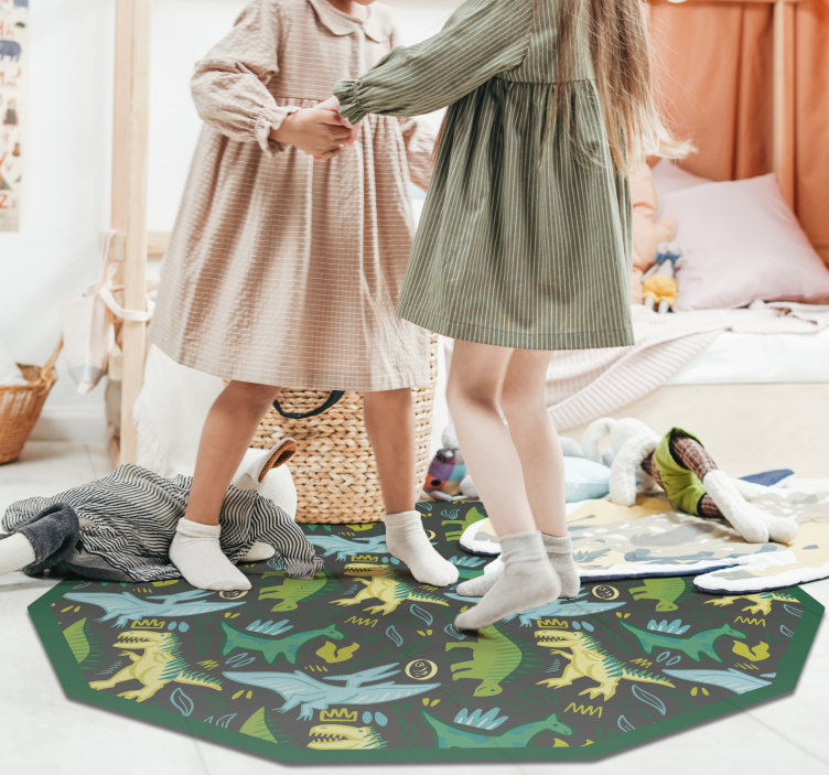 Dinosaur Footprints kids carpet - TenStickers