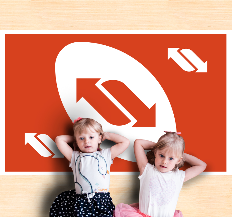 Directional movement game rug - TenStickers