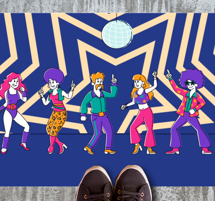 Disco Dance Party kids rug - TenStickers