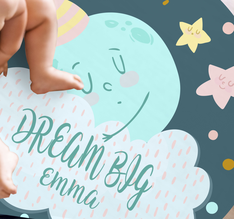 Dreamy Moonlight custom floor mat - TenStickers