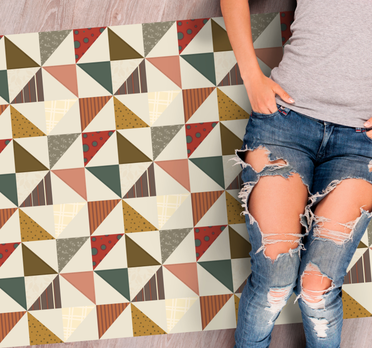 Eclectic Geometric Shapes geometric rug - TenStickers