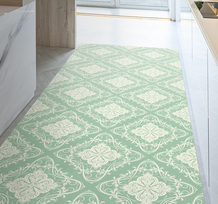 elegant decorative tile modern rug - TenStickers