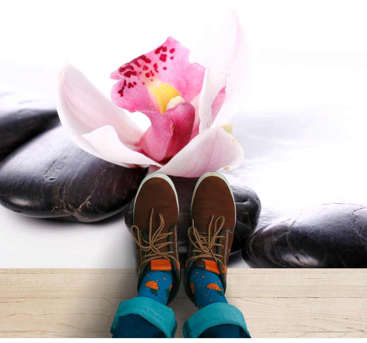 Elegant Floral Serenity nature rug - TenStickers