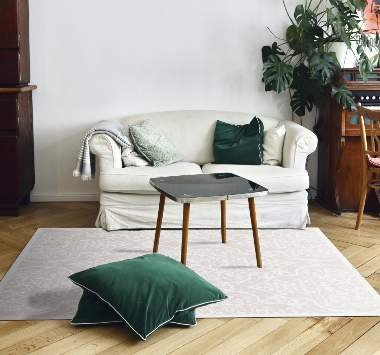 Elegant patterned design living room rug - TenStickers