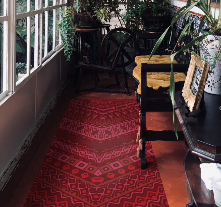 Ethnic rug ethnic patterned walkway - TenStickers