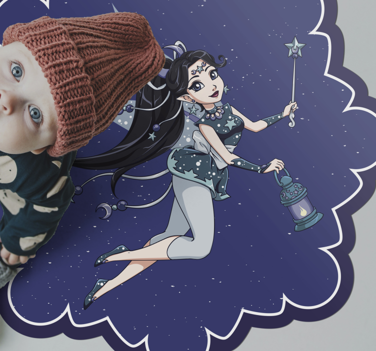 Fairy Night Sky kids carpet - TenStickers