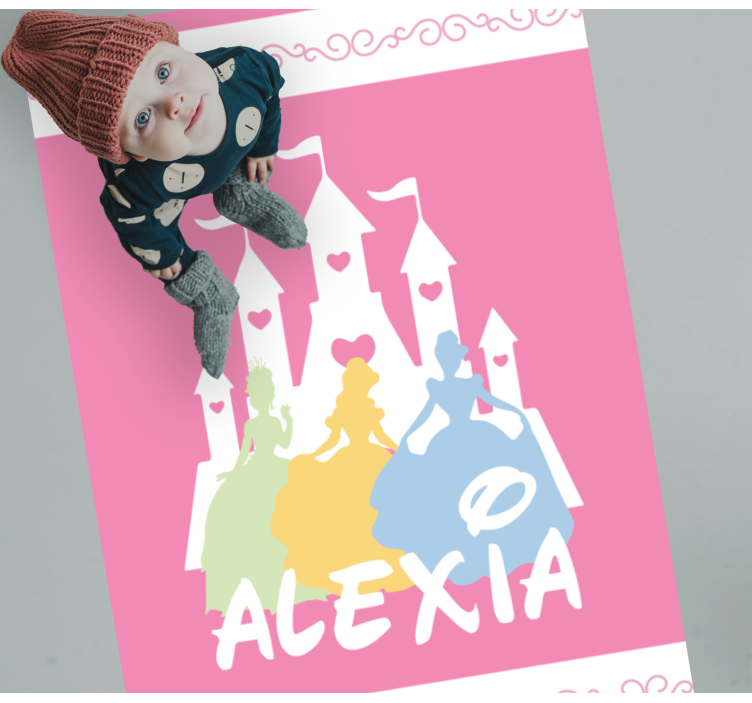 Fairy Tale Castle custom floor mat - TenStickers