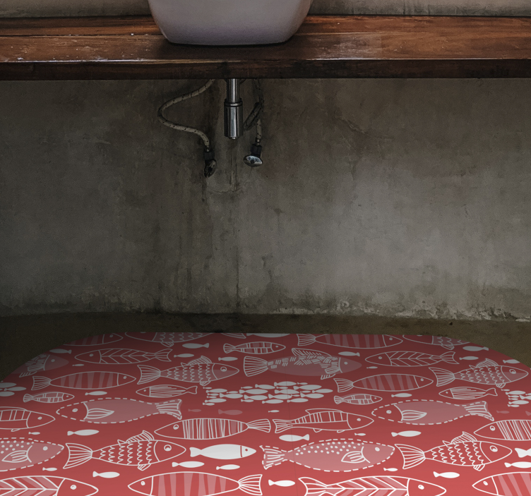 Fish Patterned Decor animal mat - TenStickers